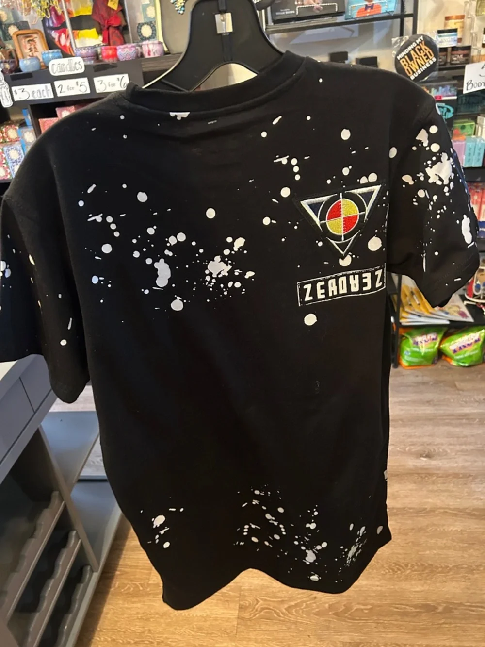 Men's Black Short-Sleeve Graphic Airborne Patch Tee - Picture 5 of 5